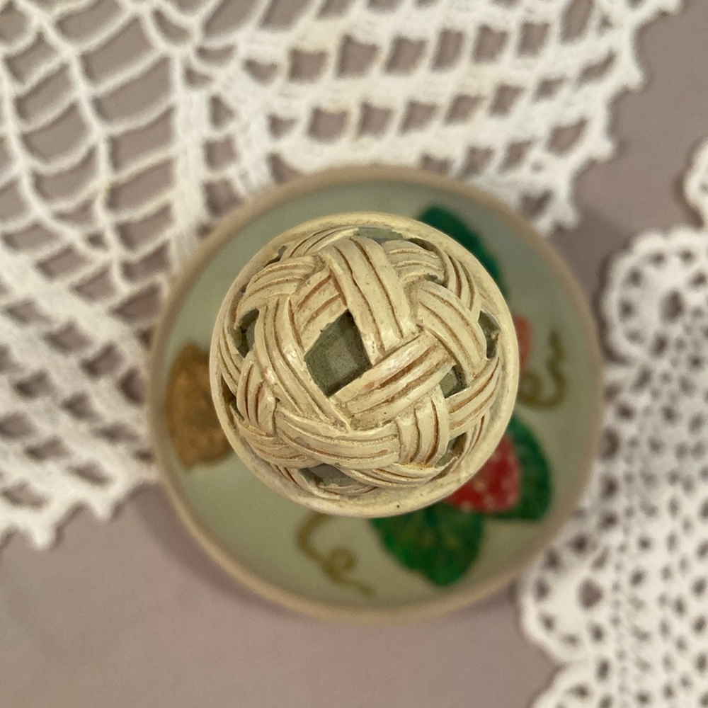 Vintage Strawberry Design Cookie Stamp Brown Bag Cookie Art 1995 - Picture 11 of 15